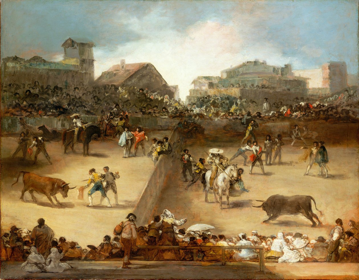 Corrida dans une arène divisée - Francisco de Goya