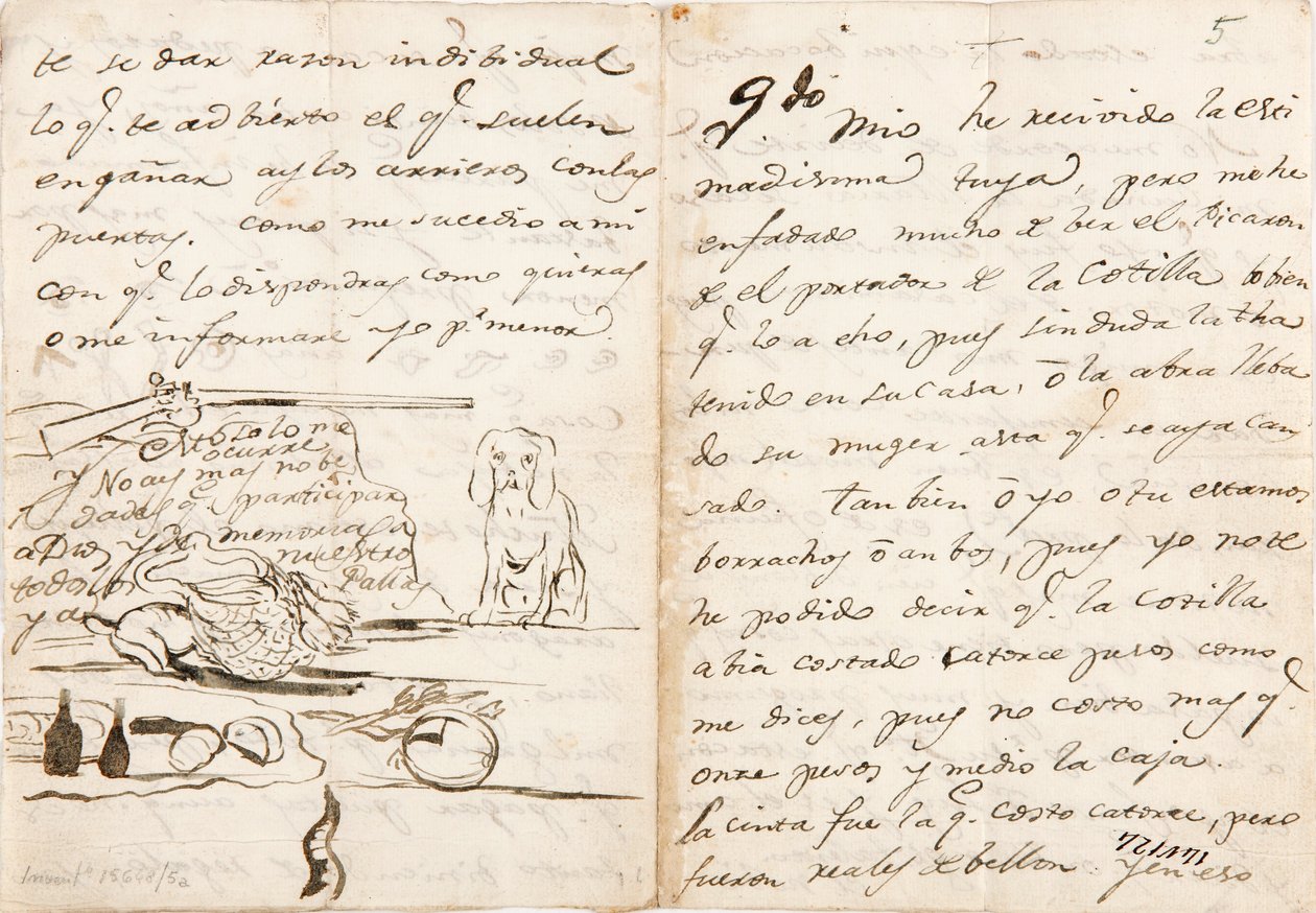Lettre à Martín Zapater - Francisco de Goya