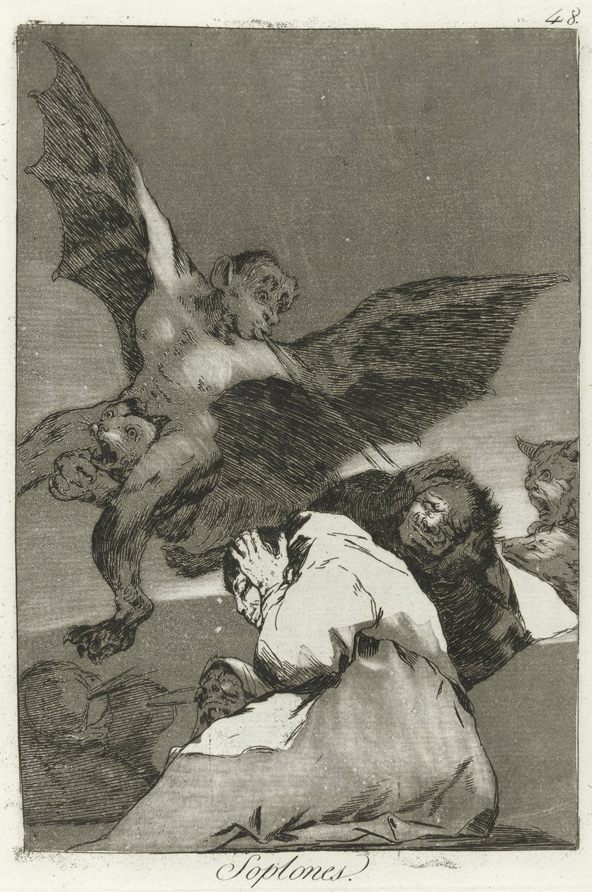 Soplones, Los Caprichos - Francisco de Goya