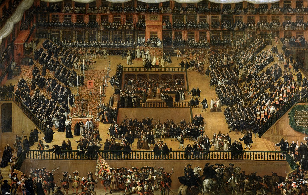Auto-da-fé sur la Plaza Mayor - Francisco Rizi
