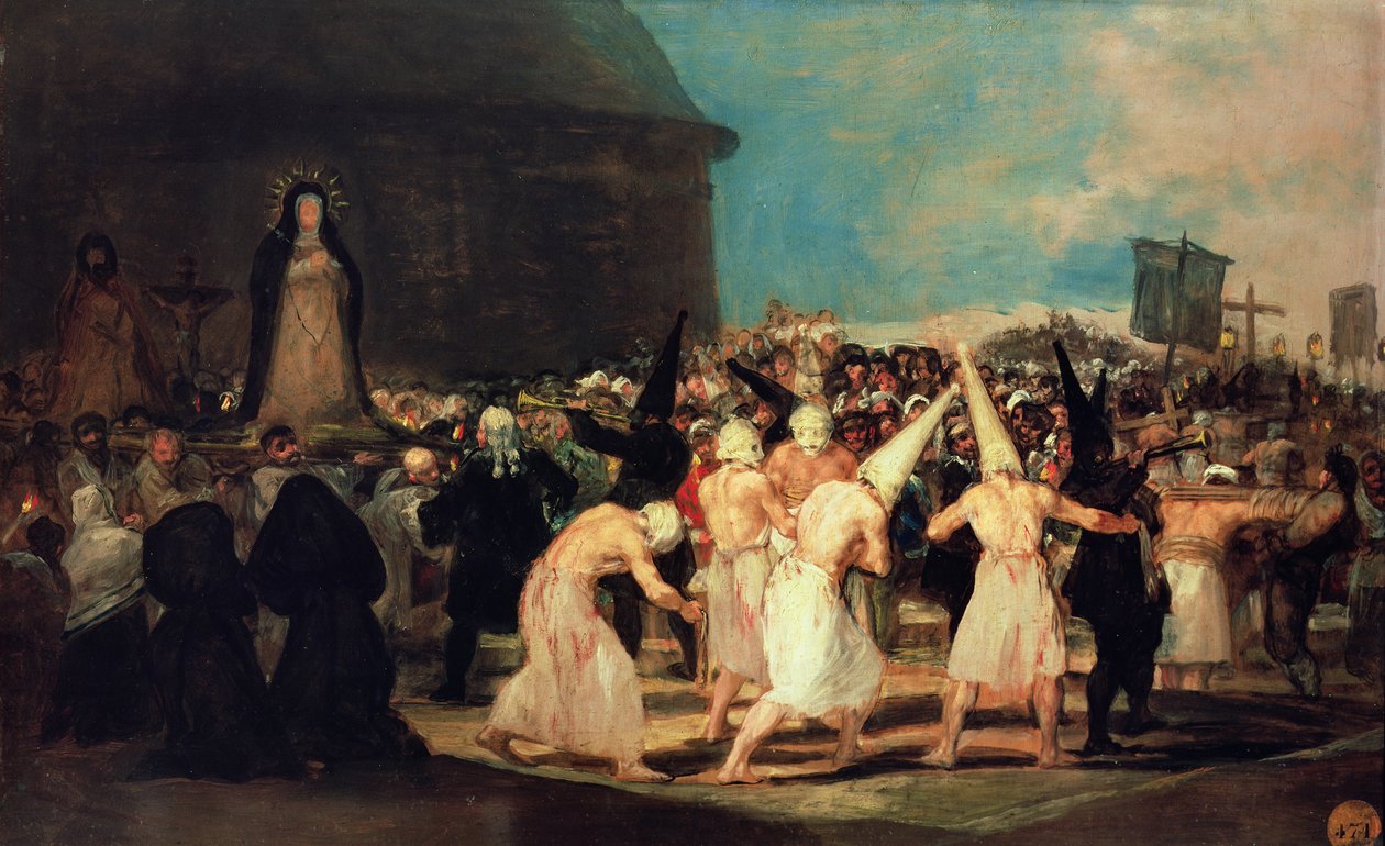 Une procession de flagellants - Francisco de Goya