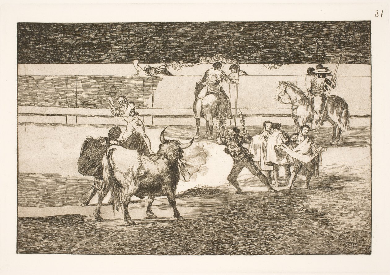 Banderilles avec pétards - Francisco de Goya