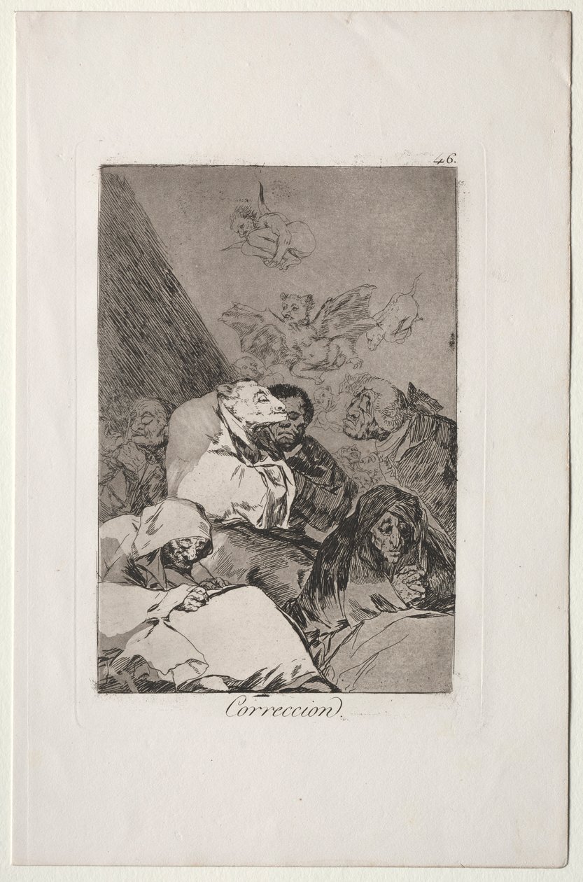 Caprichos : Correction - Francisco de Goya