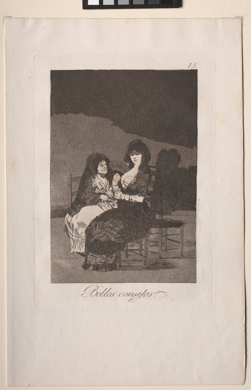 Caprichos: Jolies leçons. - Francisco de Goya
