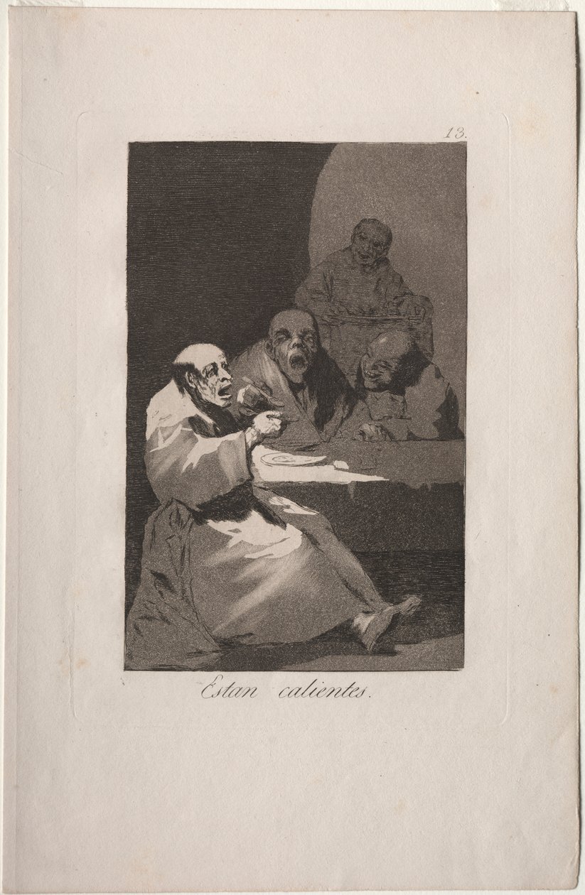 Caprichos : Ils sont chauds. - Francisco de Goya