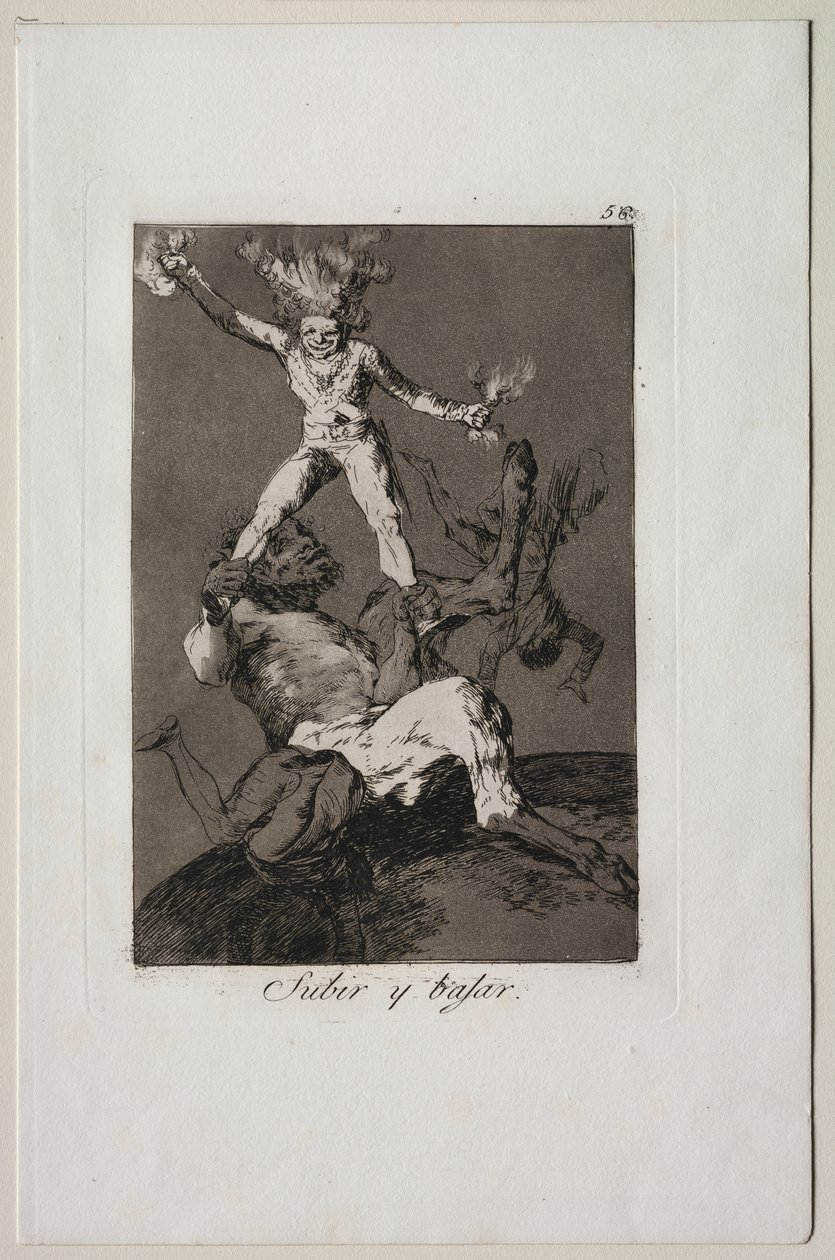 Caprices : Monter et descendre - Francisco de Goya