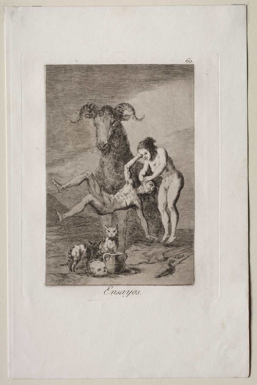 Caprichos : Procès - Francisco de Goya