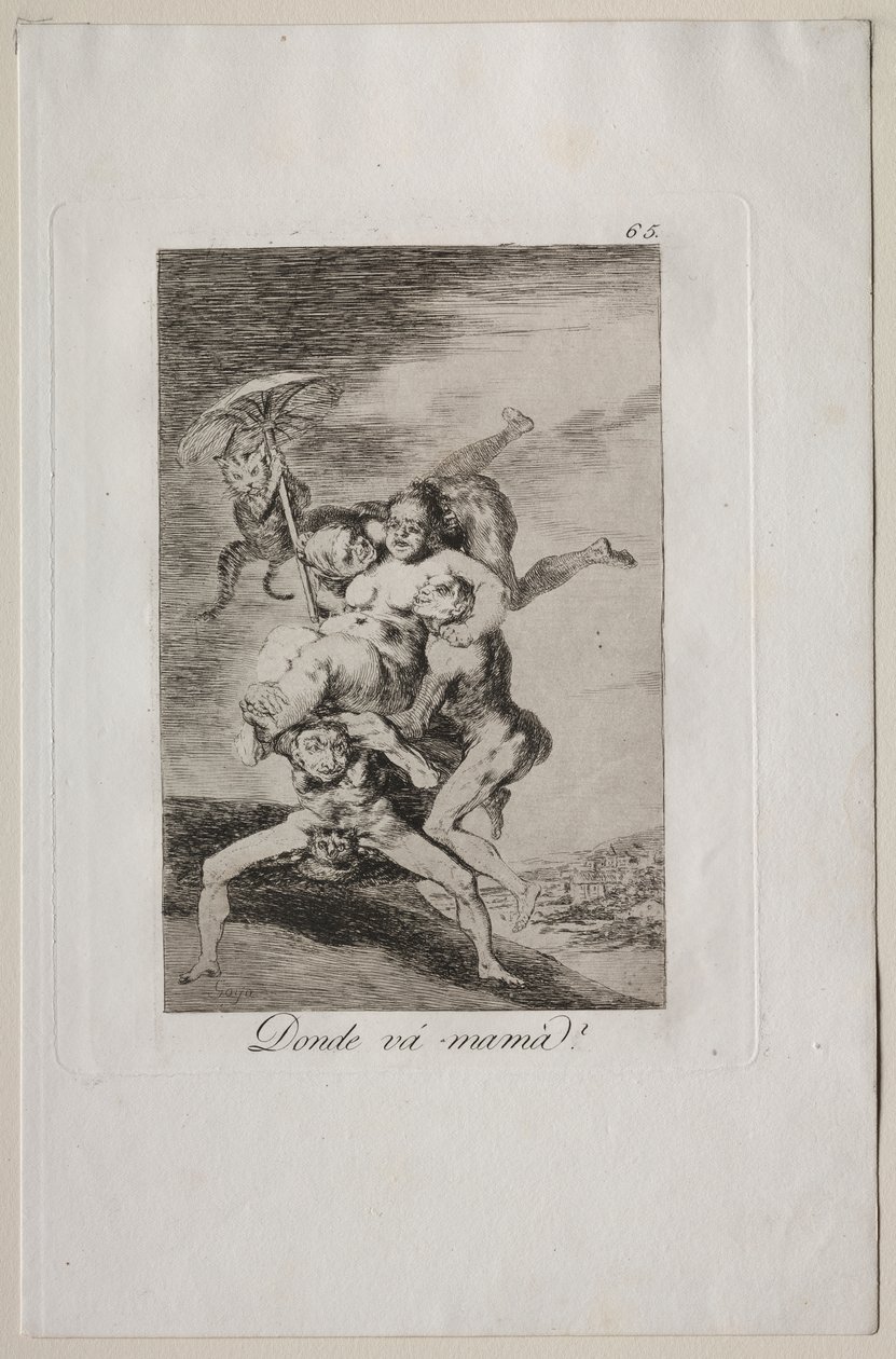 Caprices : Où va maman ? - Francisco de Goya
