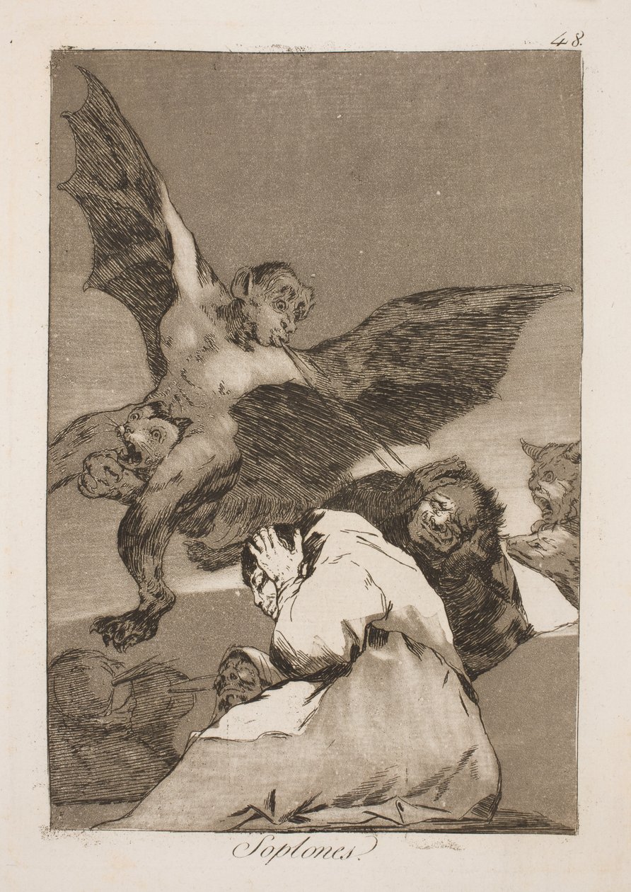 Ils leur soufflent dans les oreilles - Francisco de Goya