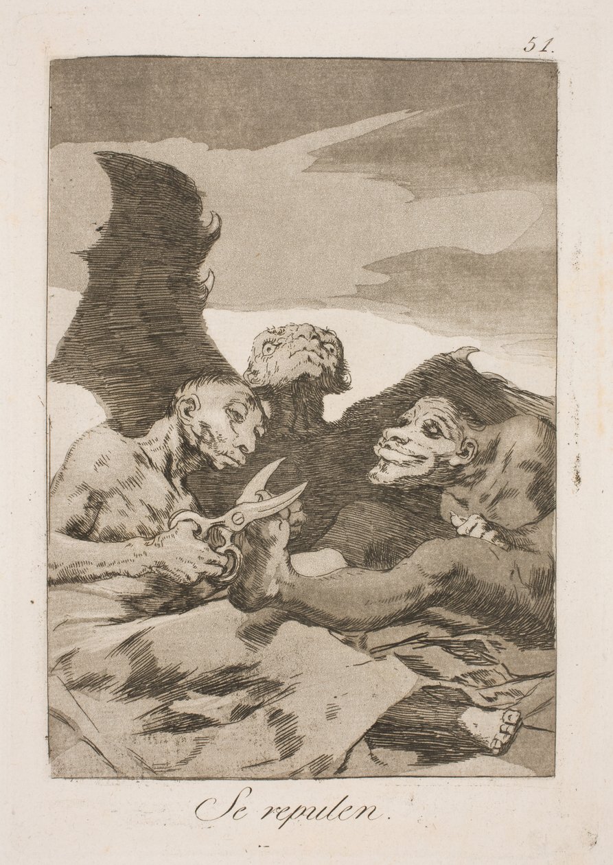 Ils font leur toilette - Francisco de Goya