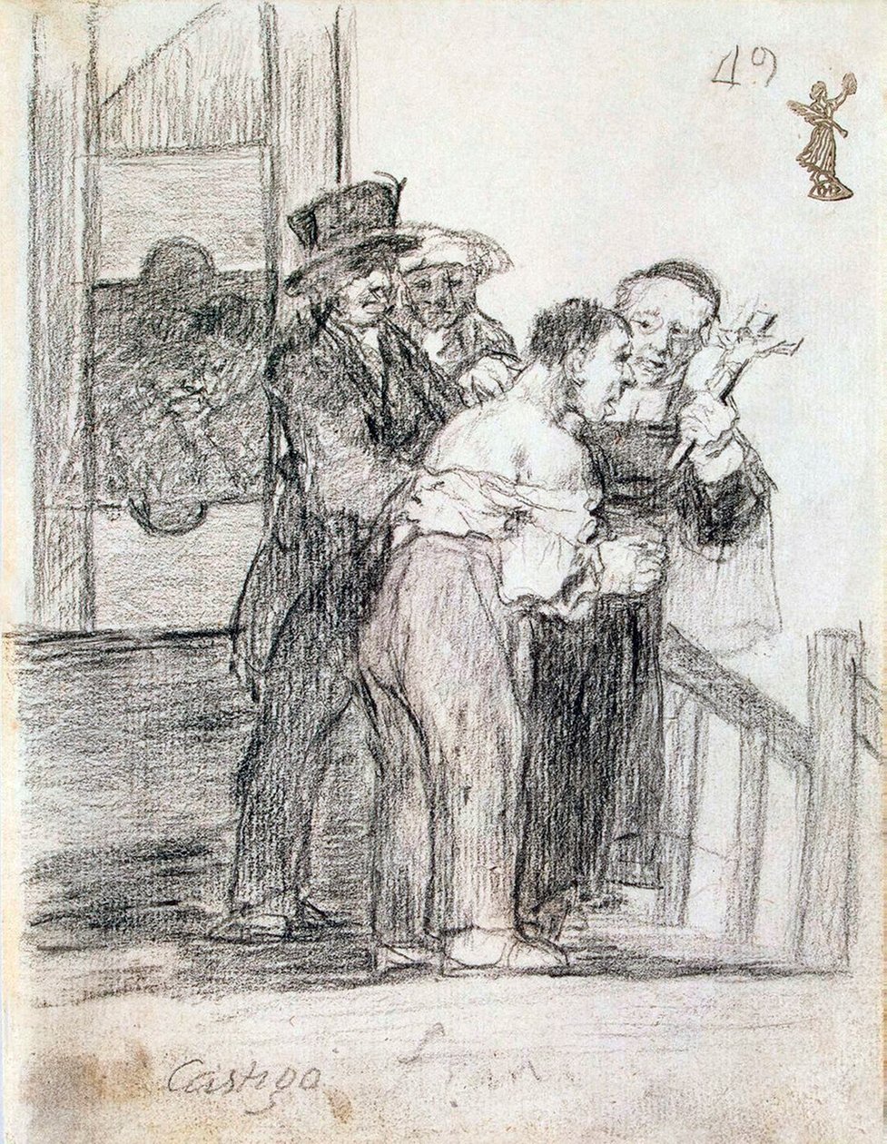 Peine française, entre 1824 et 1828 - Francisco de Goya