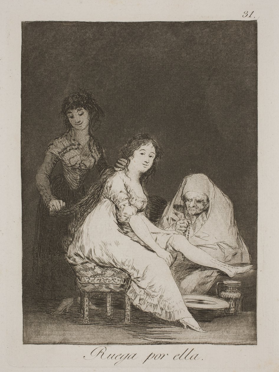 Elle prie pour elle - Francisco de Goya