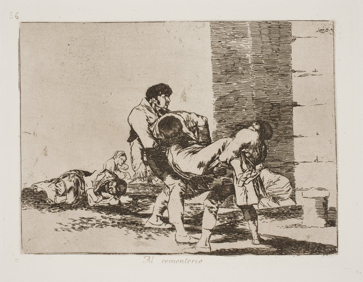 En route vers le cimetière (56) - Francisco de Goya