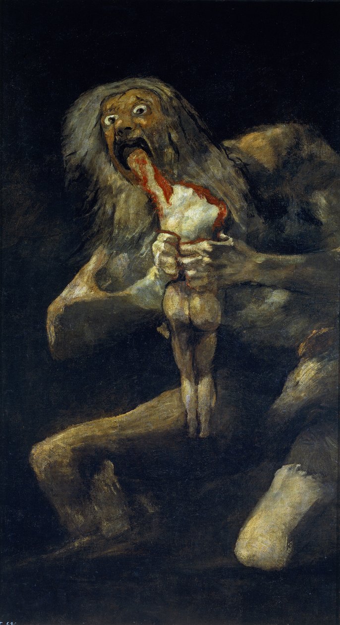 Saturne dévorant son fils - Francisco de Goya