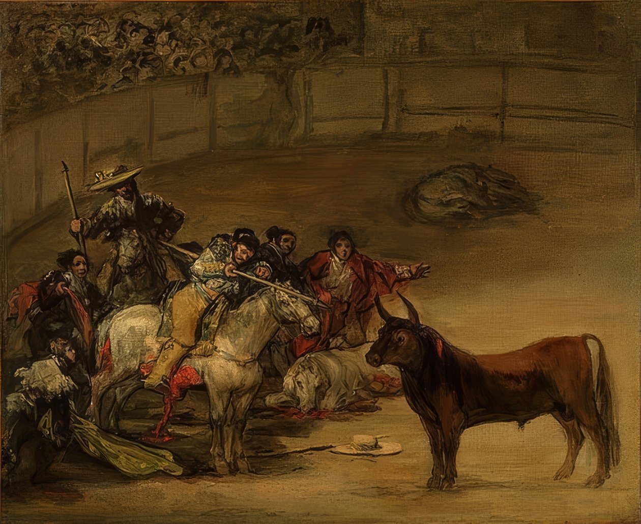 Corrida, Suerte de Varas - Francisco de Goya