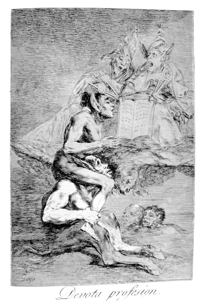 La Profession dévote, 1799 - Francisco de Goya