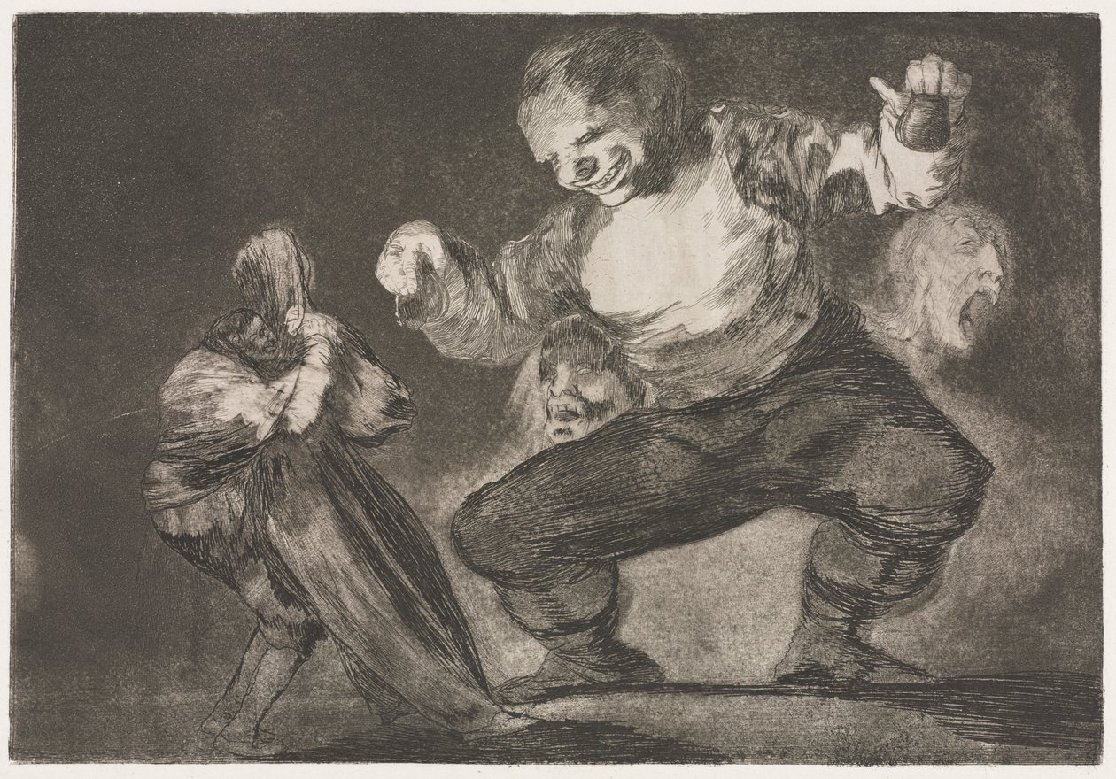 Les Proverbes : Simplet - Francisco de Goya