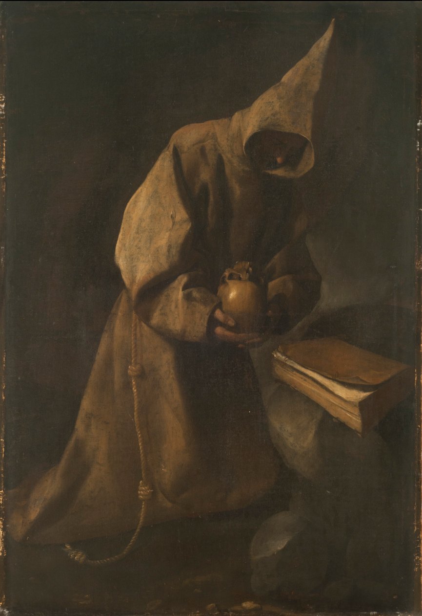 Saint François en méditation - Francisco de Zurbaran