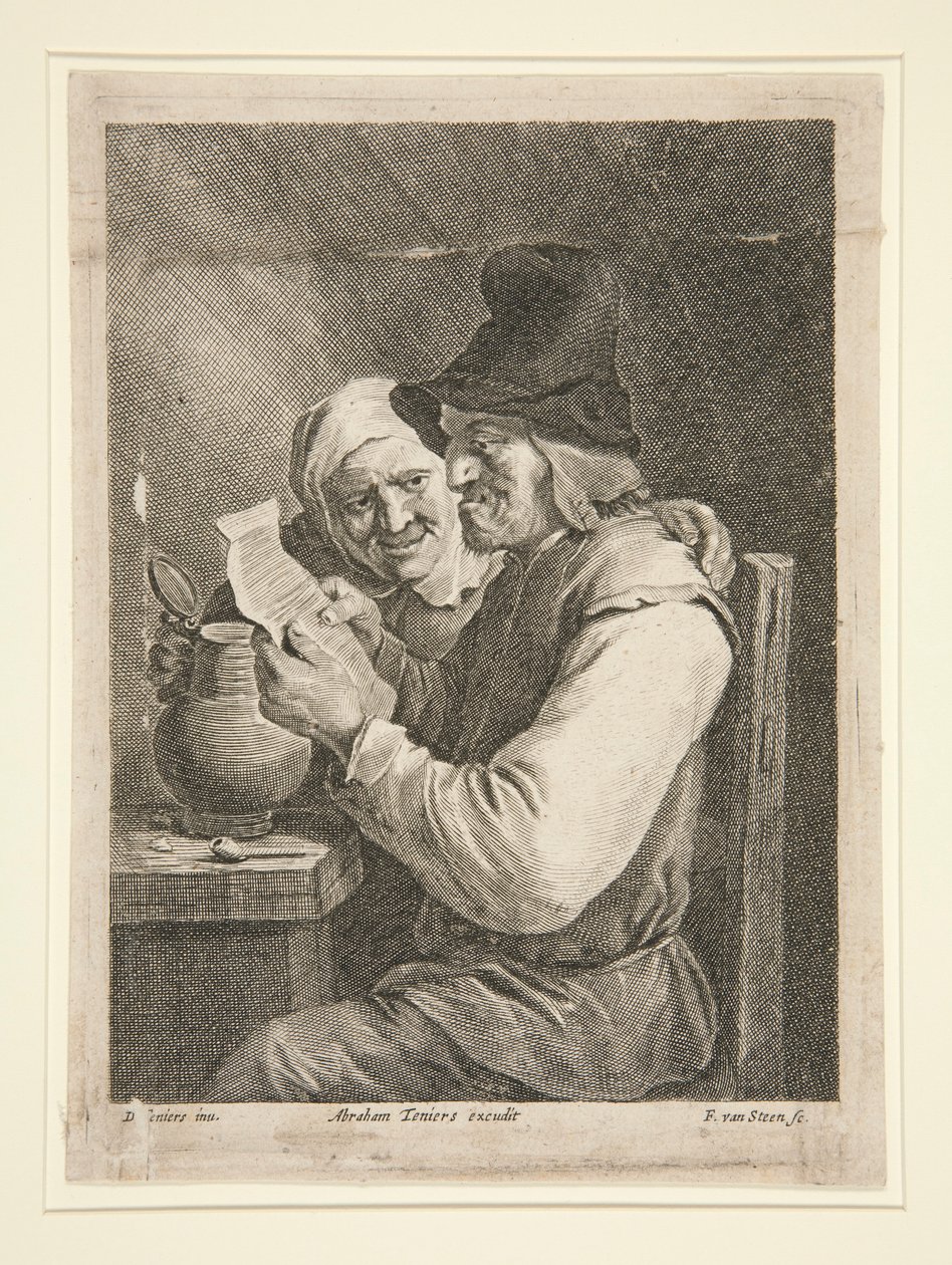 Couple lisant une lettre - Franciscus van der Steen