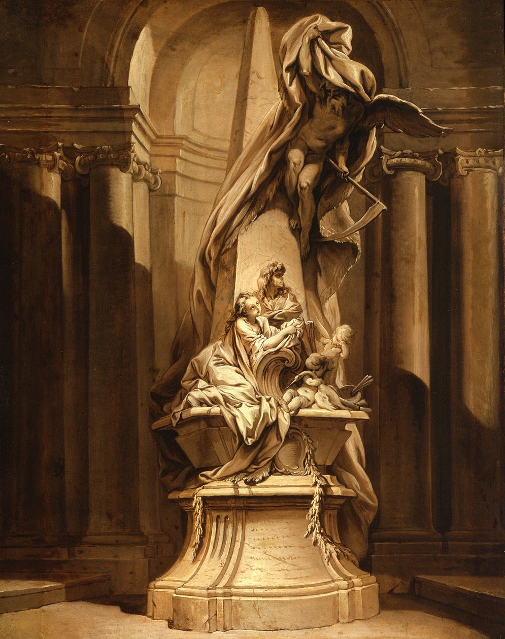 Monument à Mignard, vers 1735 - François Boucher