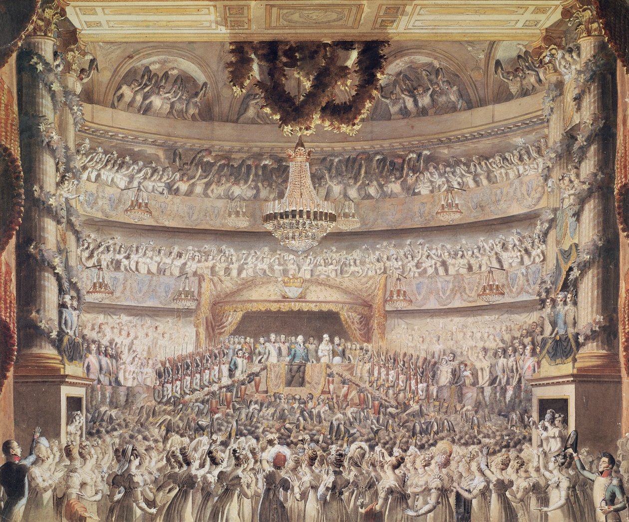 Louis XVIII (1755-1824) au Théâtre de l