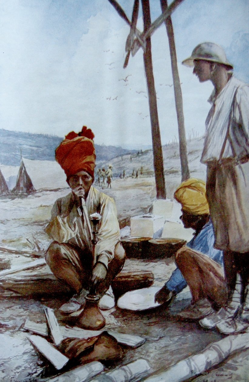 Cavaliers indiens au repos, 1917 - Francois Flameng