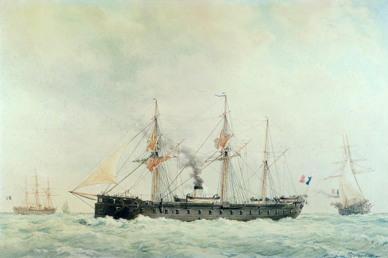 Le cuirassé français, La Gloire - Francois Geoffroy Roux