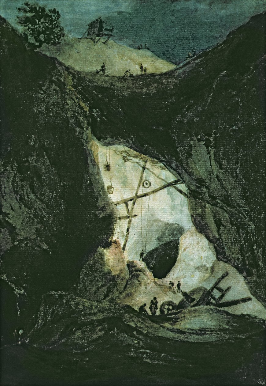La mine de Parys à Anglesey, c.1805 - Francois Louis Thomas Francia