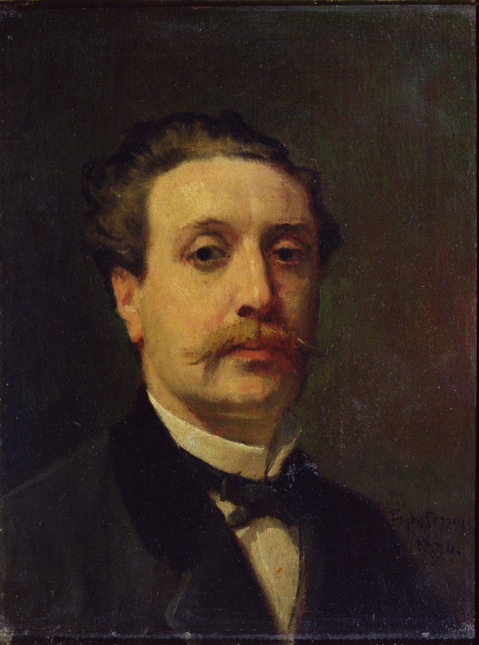 Portrait de Guy de Maupassant (1850-93) - Francois Nicolas Augustin Feyen Perrin