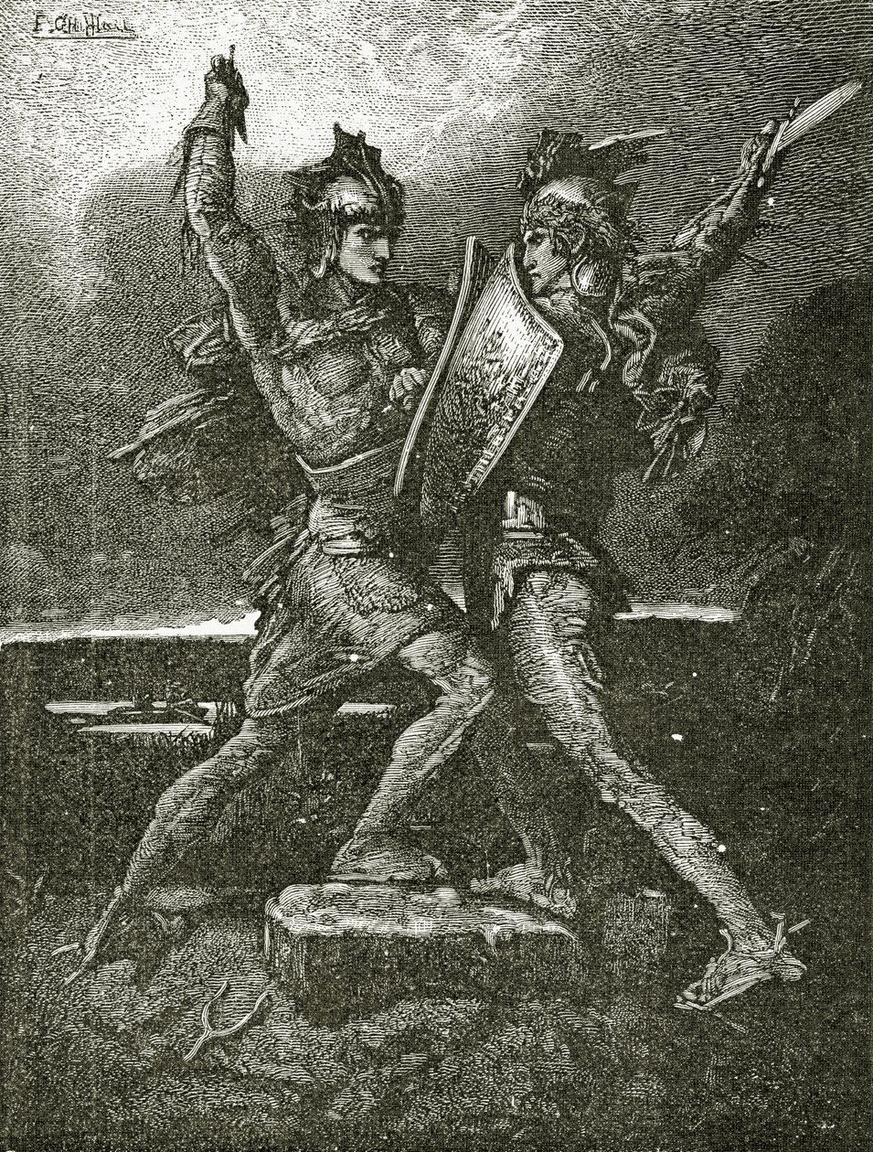 Le Mariage de Roland, XIXe siècle - Francois Nicolas Chifflart