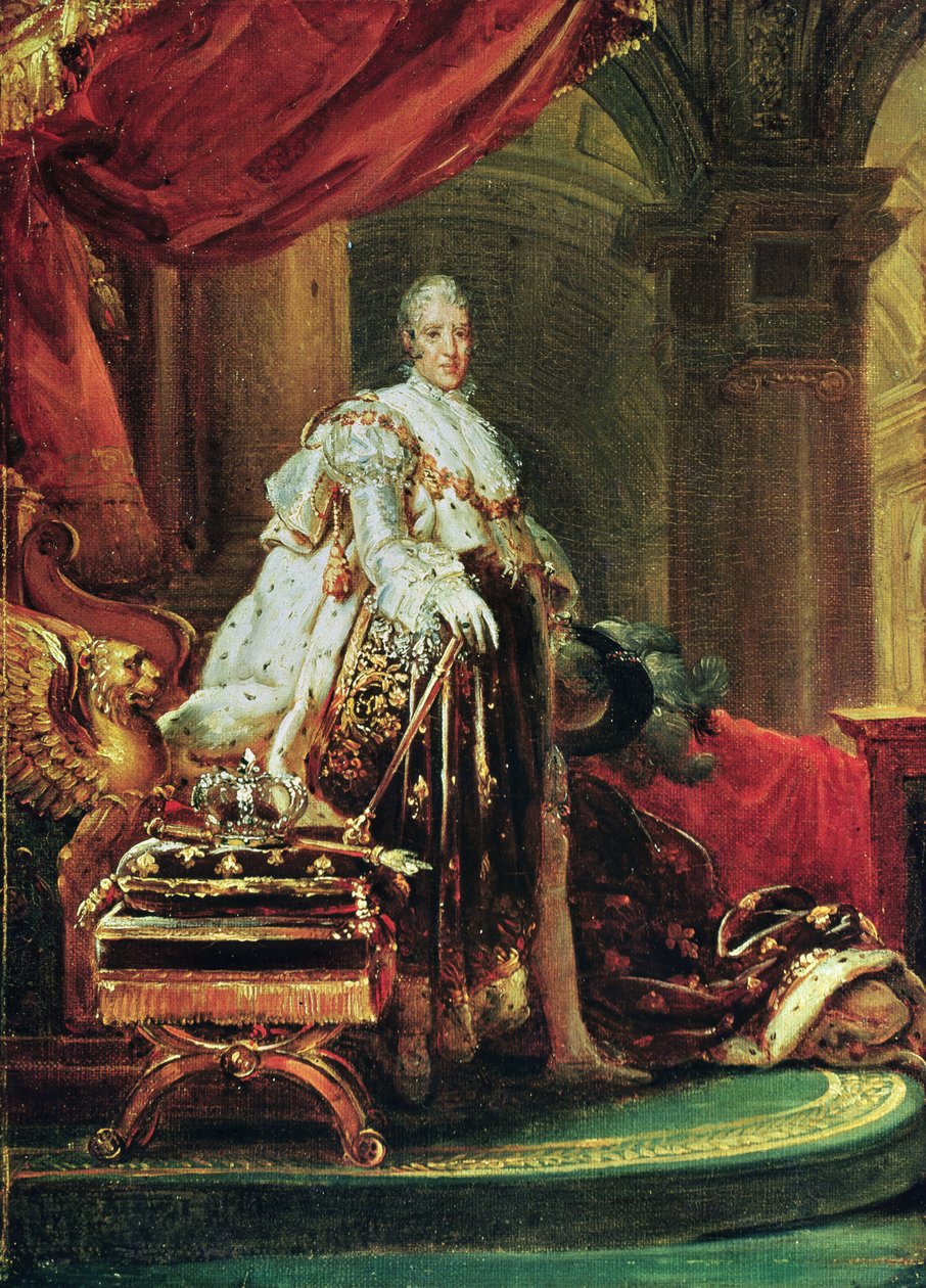 Portrait en pied de Charles X (1757-1836), roi de France et de Navarre (1824-1830), 1825 - Baron François Pascal Simon Gérard