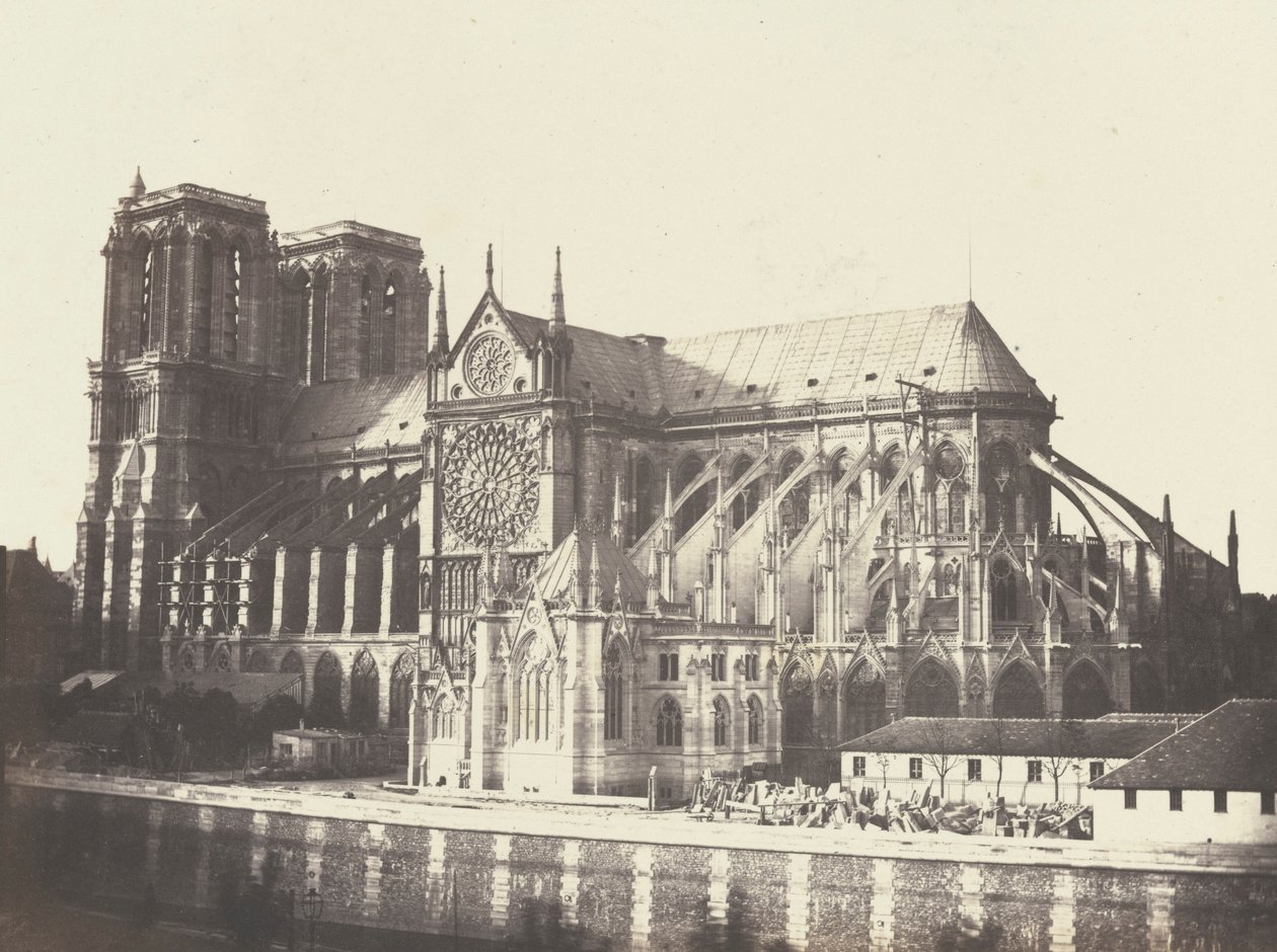 Église Notre Dame - Côté sud,1852 (photo) - Francois Auguste Renard