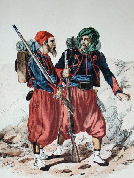 Zouaves, c.1860 - Francois Hippolyte Lalaisse