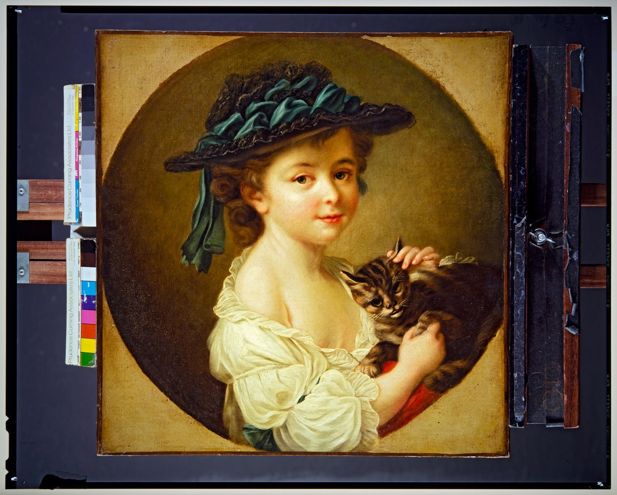 Fille avec Chat - Francois Hubert Drouais