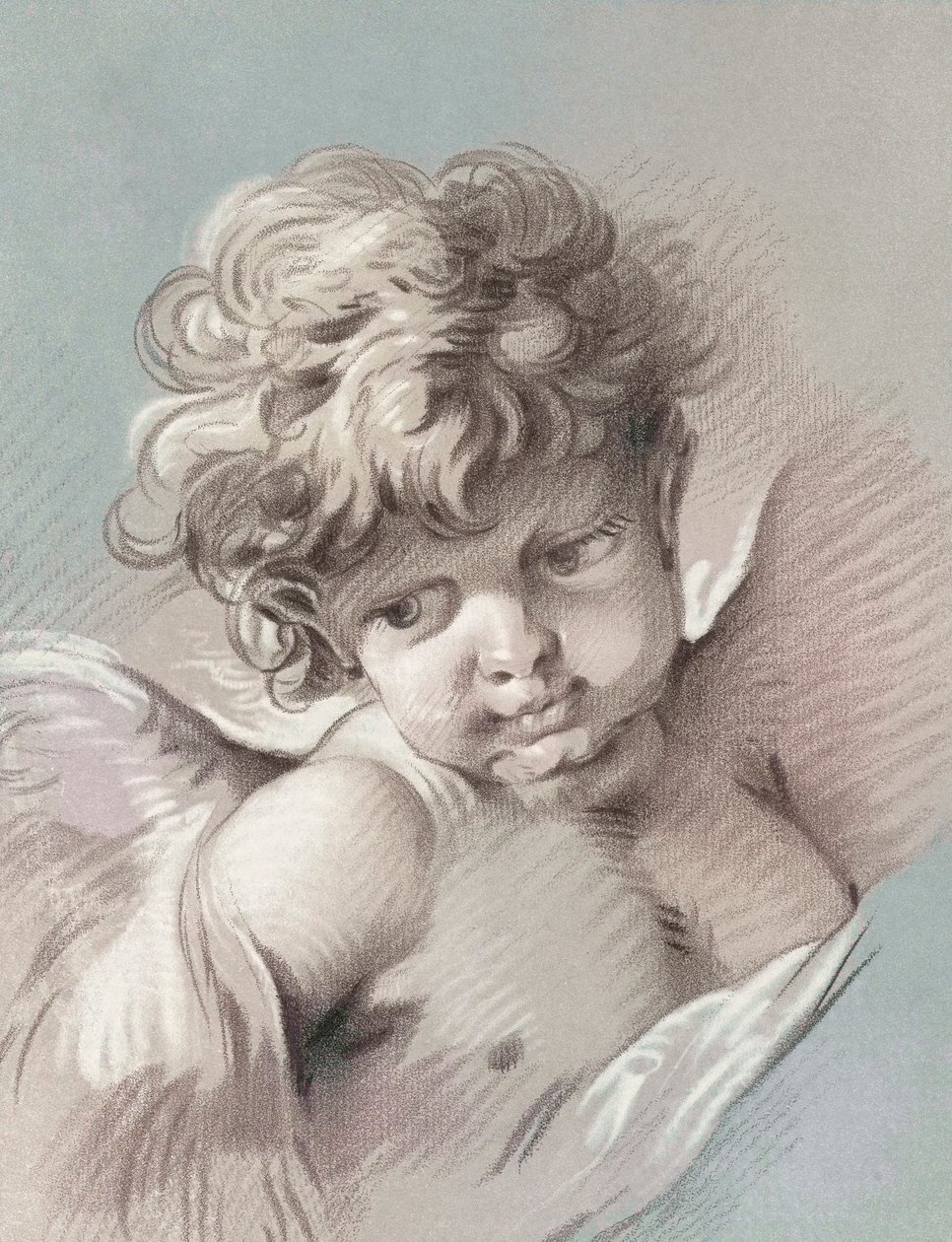 Putto ou chérubin - Francois (after) Boucher