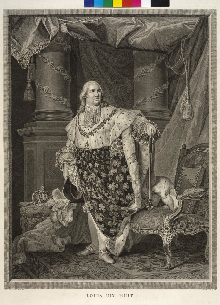 Roi de France Louis XVIII - Francois Anne David