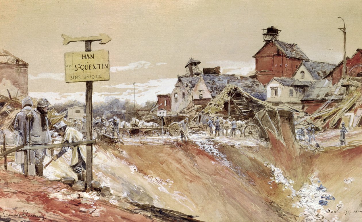 Cratères à Ham-Saint-Quentin - Francois Flameng