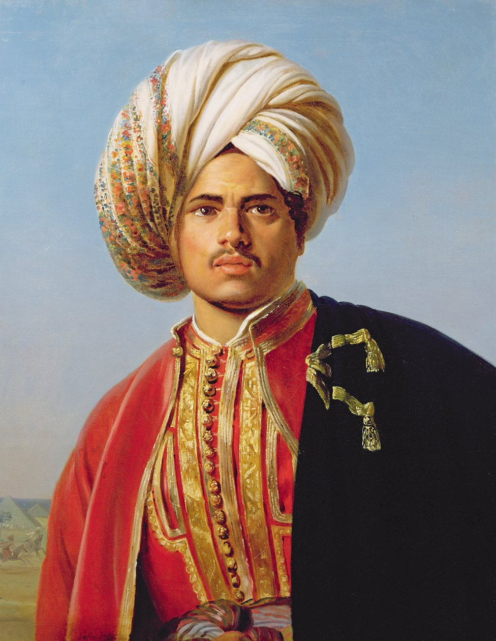 Guerrier ottoman turbané - Francois Henri Alexandre La Fond