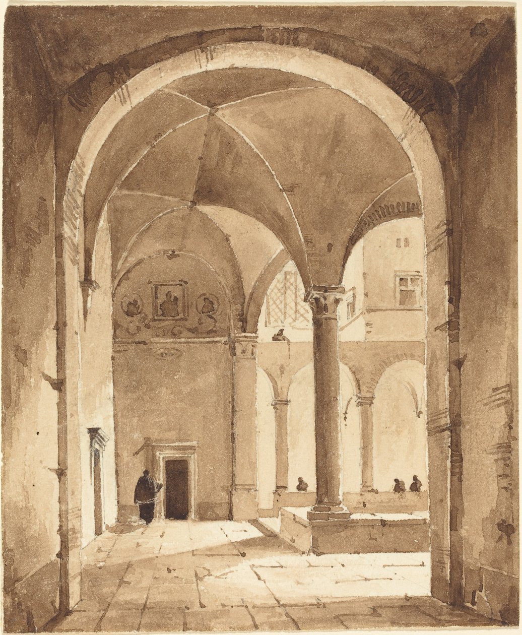 Un Cloître - Francois Marius Granet
