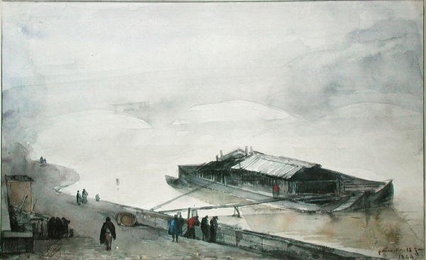 La Seine, 1843 - Francois Marius Granet