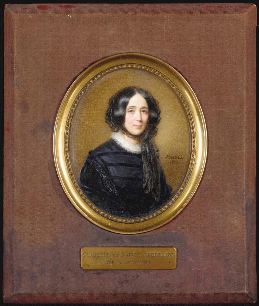 Miniature de la Comtesse de Sainte-Aldegonde - Francois Meuret