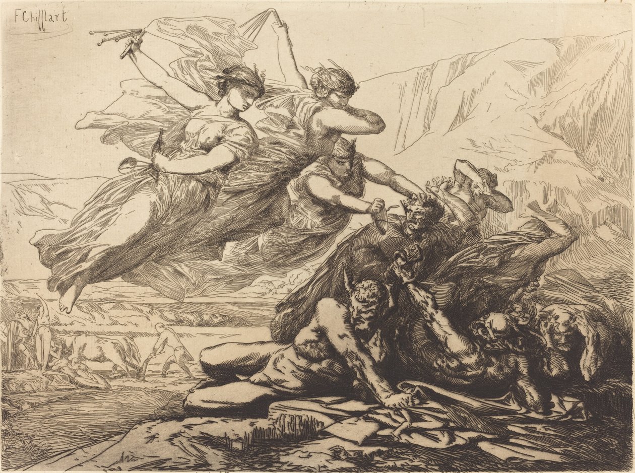 Justice, vengeance et vérité - Francois Nicolas Chifflart