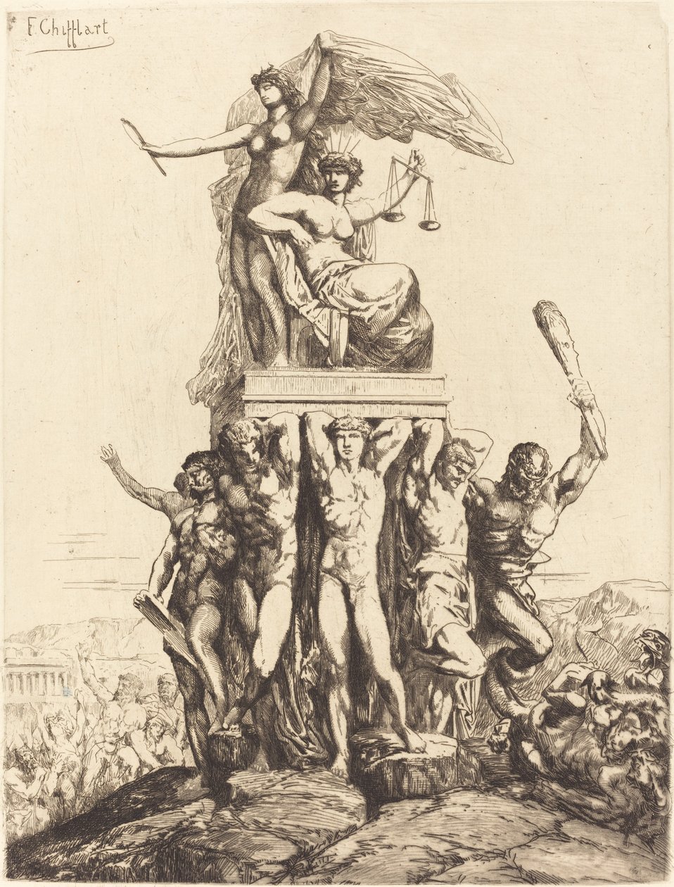 Le Triomphe de la Justice et de la Vérité - Francois Nicolas Chifflart