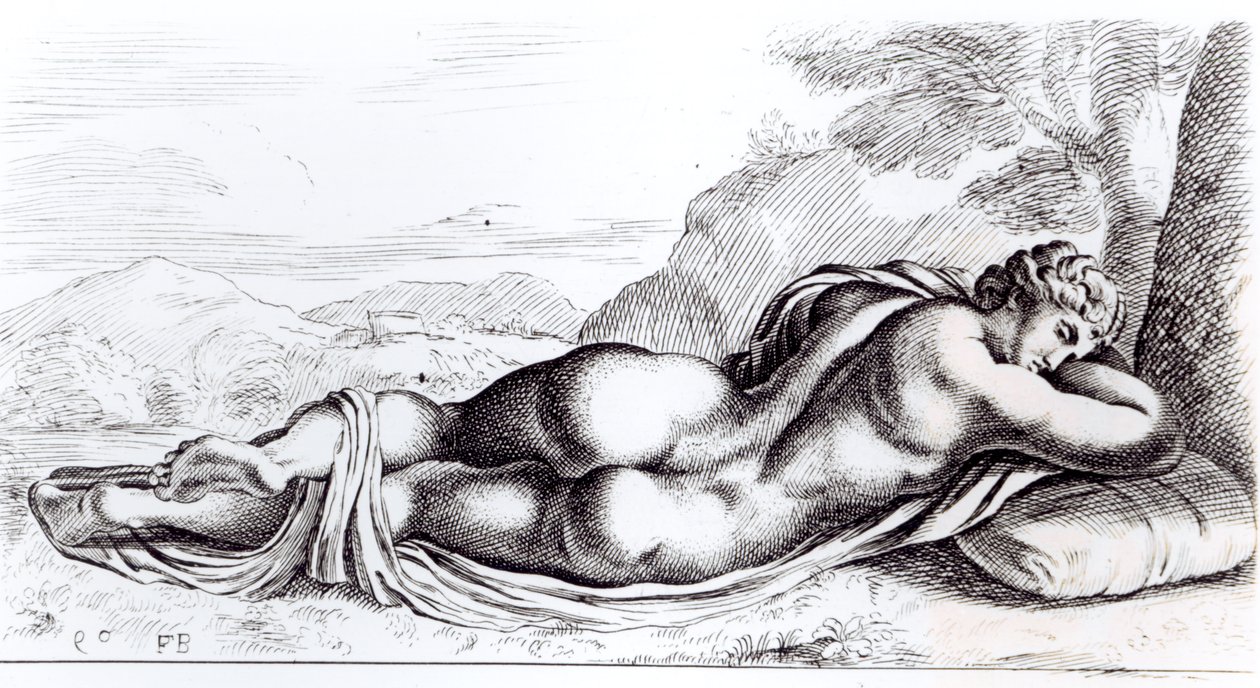 Hermaphrodite dans les Jardins Borghese, vers 1653 - Francois Perrier
