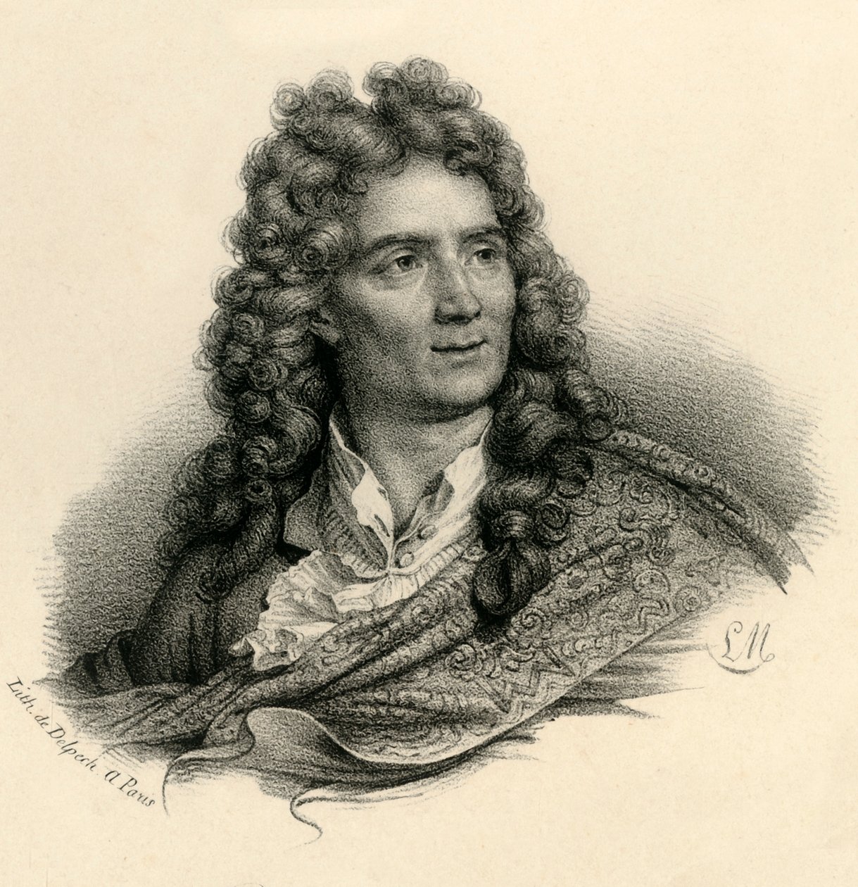 Boileau Despréaux, 1636-1711, vers 1830 - Francois Seraphin Delpech