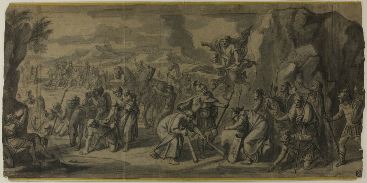 Moïse frappant le rocher - Francois Verdier