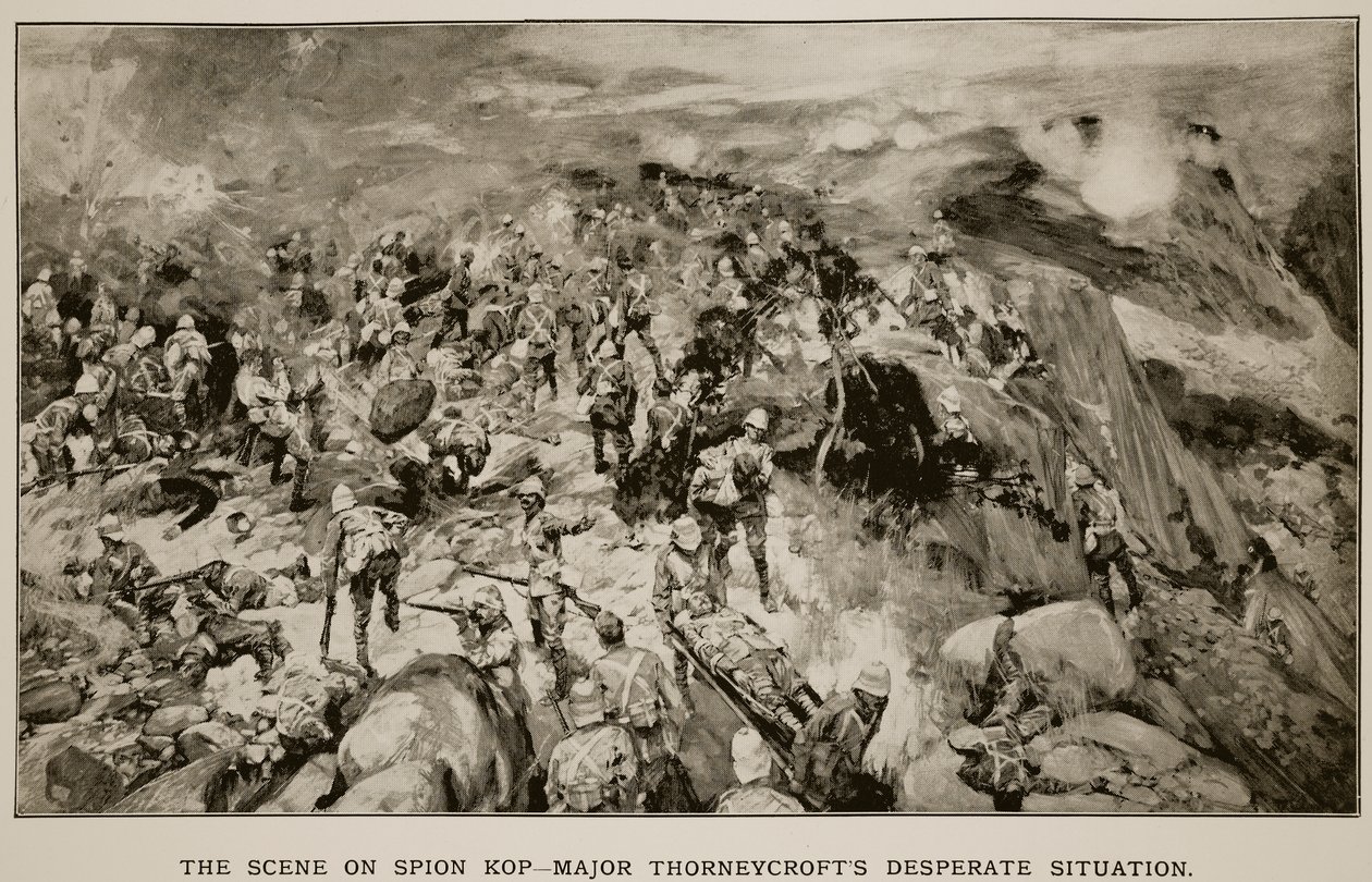 La scène sur Spion Kop : La situation désespérée du major Thorneycroft, d