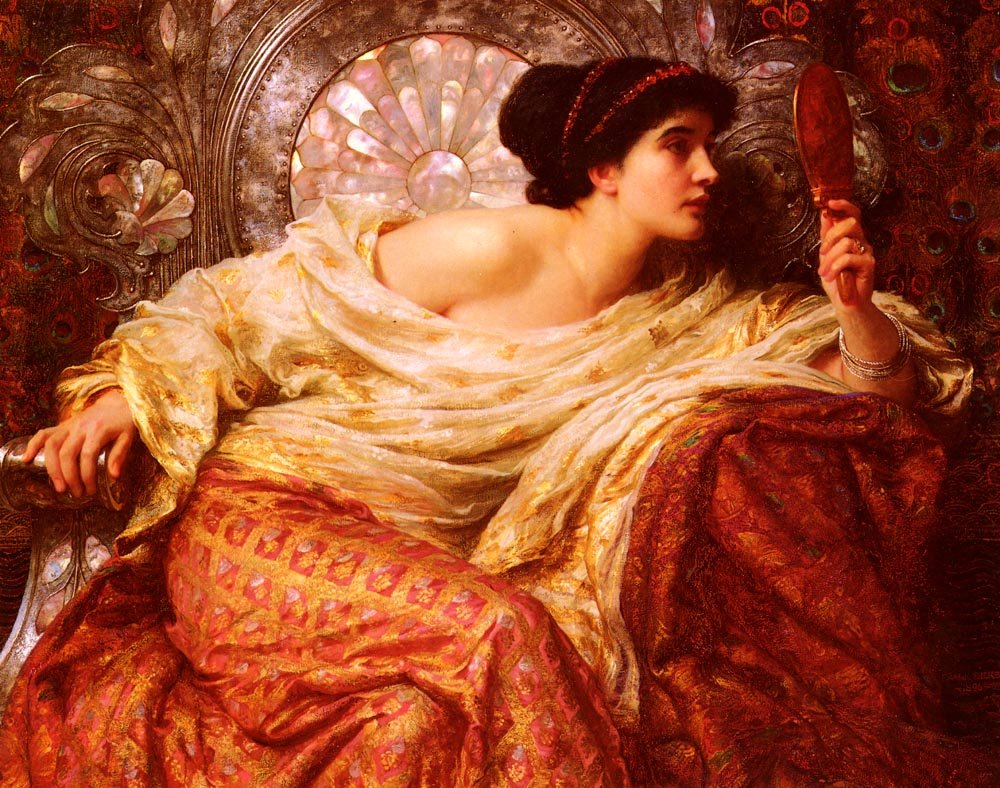 Le Miroir - Frank Dicksee