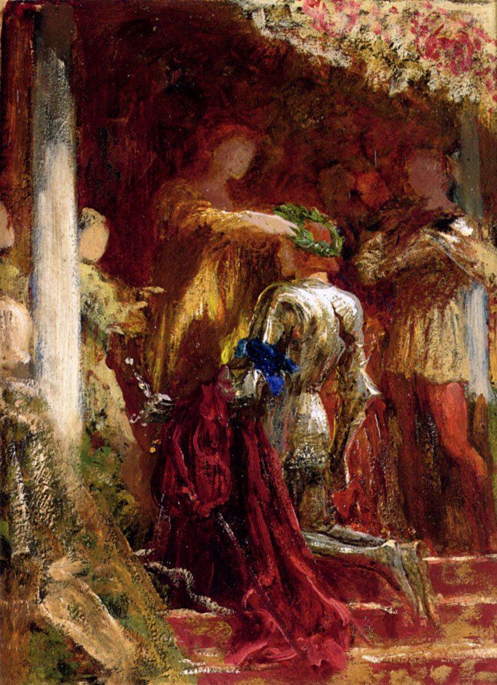 Victoire, un chevalier couronné de laurier - Frank Dicksee