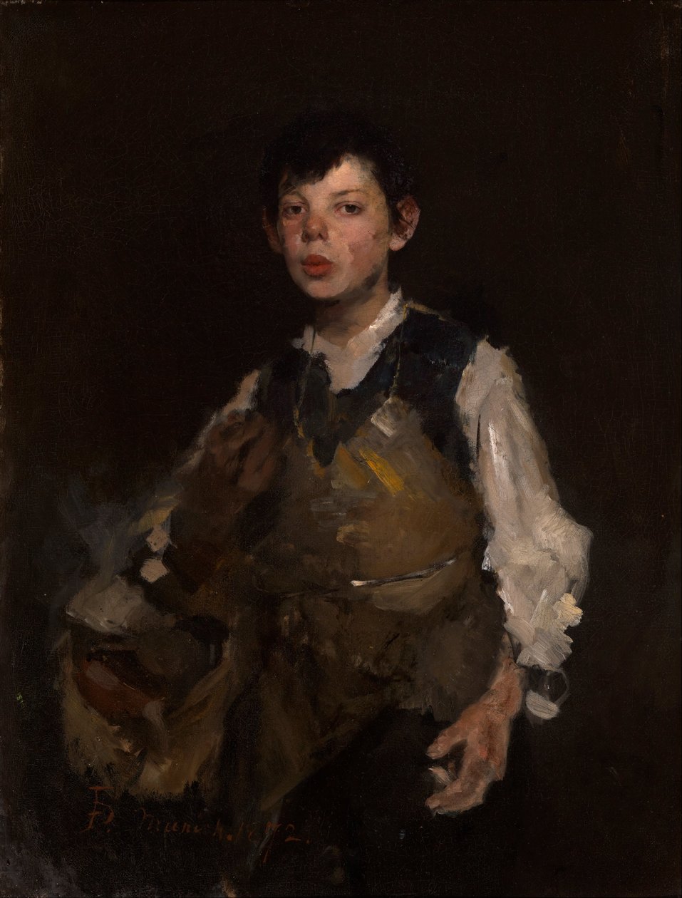 Garçon sifflant - Frank Duveneck
